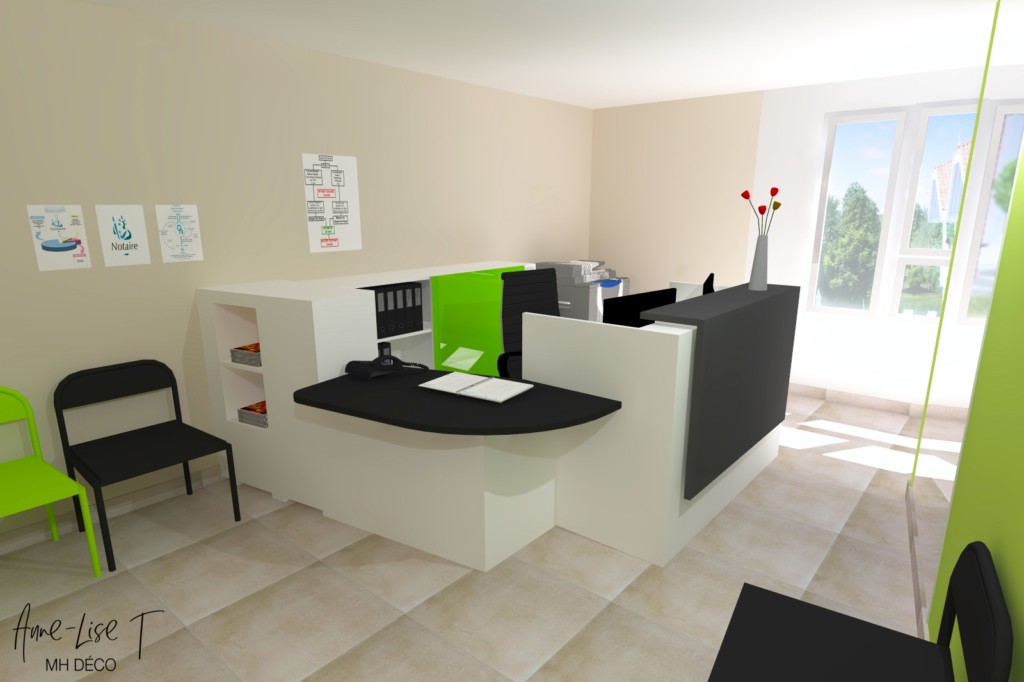 Anne Lise T Architecte Dinterieur Mios Decoration Et Agencement Dun Office Notarial – Marcheprime 22