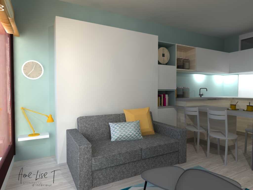 Anne Lise T Architecte Dinterieur Mios RENOVATION DUN STUDIO DE VACANCES 4