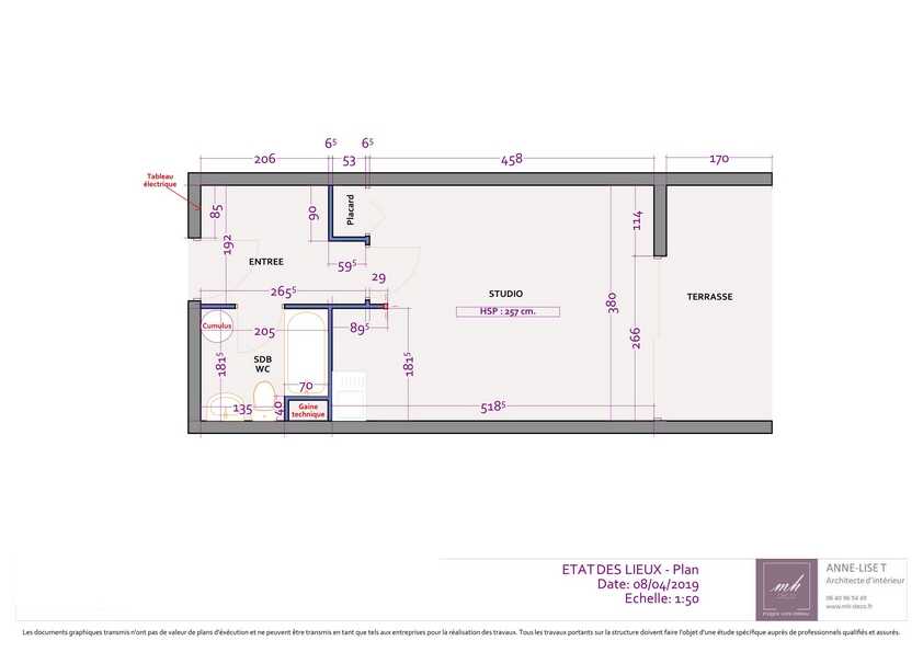 Anne Lise T Architecte Dinterieur Mios RENOVATION DUN STUDIO DE VACANCES 7